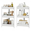 Gymax 2 Pack 3 Tier Shelf W Detachable Design Drainage Holes
