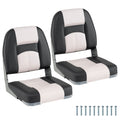 Gymax 2 Pack Boat Seats Waterproof Pvc Leather Cabin Seating W Thick