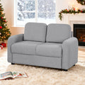 Gymax 2 Seat Kids Sofa Toddler Sofa Couch W Soft Teddy Fleece