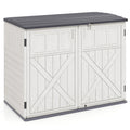 Gymax 20 Cu.Ft Large Outdoor Storage Cabinet W Adjustable Shelf