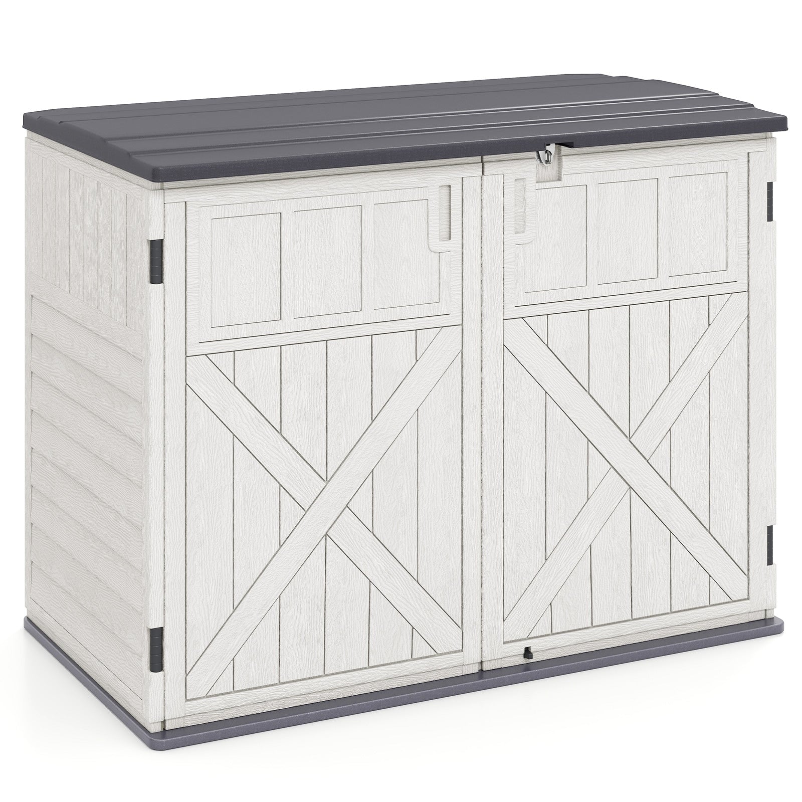 Gymax 20 Cu.Ft Large Outdoor Storage Cabinet W Adjustable Shelf
