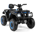 Gymax 24V 2 Seater 4 Wheeler Quad Electric Vehicle W 4 Motors Soft