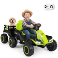 Gymax 24V Kids Electric Vehicle W Parent Remote Music Horn Light