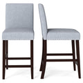 Gymax 26 Counter Height Chairs Set Of 2 Barstools W Padded Seat