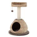 Gymax 28 Hand Made Cat Tree Tower Natural Bowl Shaped W Perch