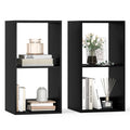 Gymax 2Pcs 2 Cube Bookshelf Modern Vertical Bookcase W Anti Tipping