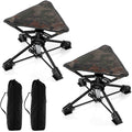 Gymax 2Pcs 360 Degree Swivel Camping Stool Foldable Chair W Oxford