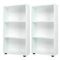 Gymax 2Pcs Bookshelf 3 Tier Bookcase W Anti Tipping Kit For Living
