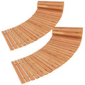 Gymax 2Pcs Wooden Garden Pathway W Anti Slip Surface Metal Wires W