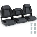 Gymax 3 Pack Folding Boat Seats W 28D Soft Sponge Padding Waterproof