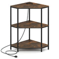 Gymax 3 Tier Corner Printer Stand W Charging Station Metal Frame For