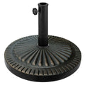 Gymax 30Lbs Round Patio Market Umbrella Base Heavy Duty Outdoor Stand As Pic