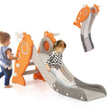 Gymax 4 In 1 Toddler Slide W Basketball Hoop Ball Ring Toss Game