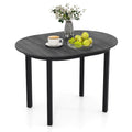 Gymax 43 Wooden Dining Table W Rubber Wood Legs For 2 4 People Load