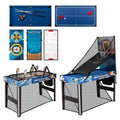 Gymax 48 10 In 1 Multi Game Table W Billiard Table Tennis Hockey
