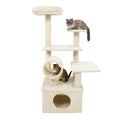 Gymax 48 Tall Cat Tree W Large Condo Padded Top Perch Jute