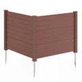 Gymax 48 X 38 Air Conditioner Fence 2 Panels W Metal Ground Stakes