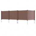 Gymax 48 X 38 Air Conditioner Fence 4 Panels W Metal Ground Stakes