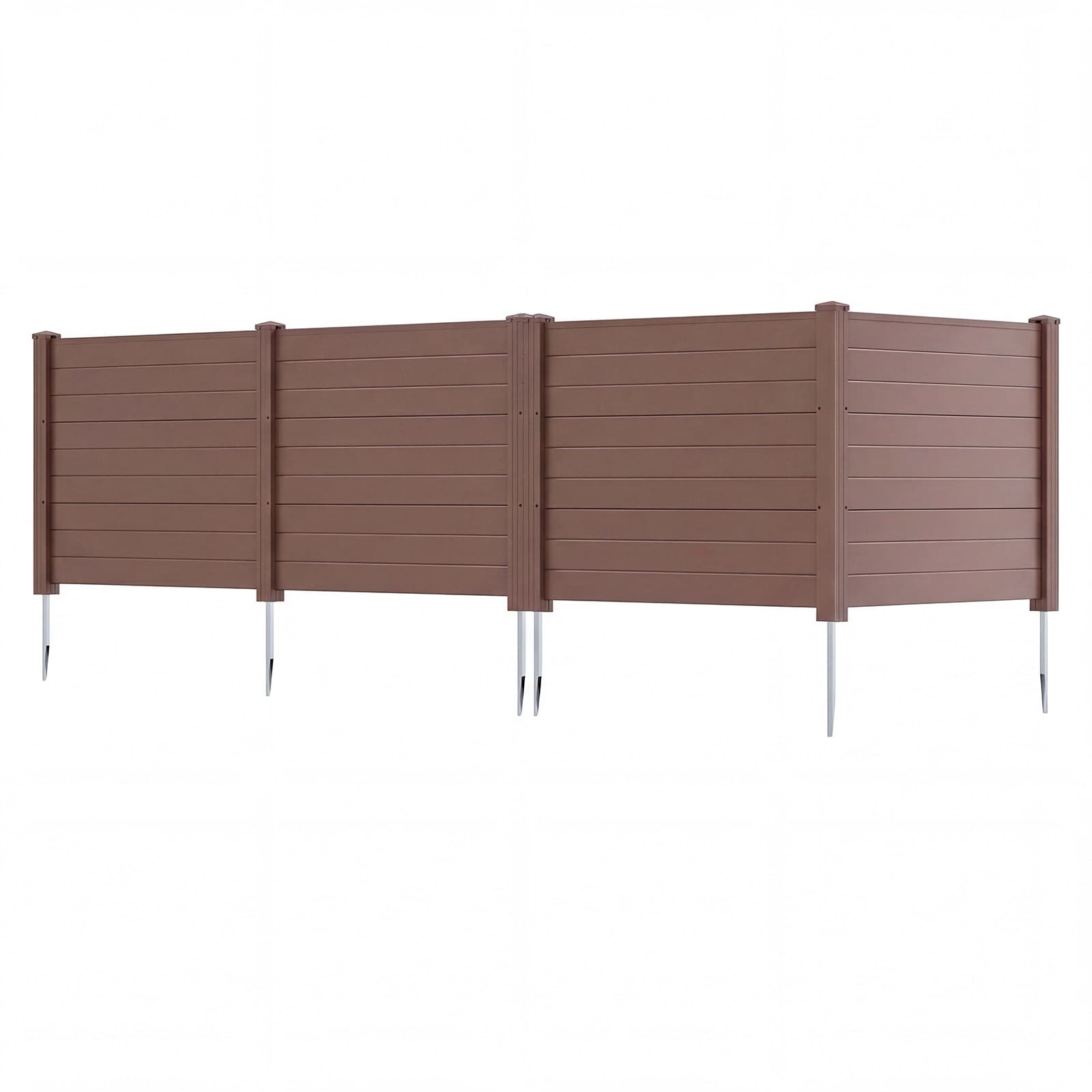 Gymax 48 X 38 Air Conditioner Fence 4 Panels W Metal Ground Stakes