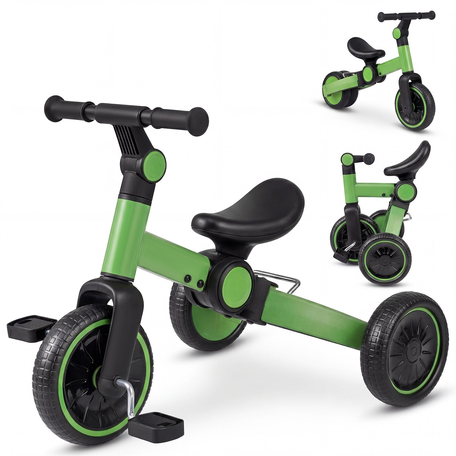 Gymax 5 In 1 Toddler Bike Kids Balance Bike W Removable Pedals
