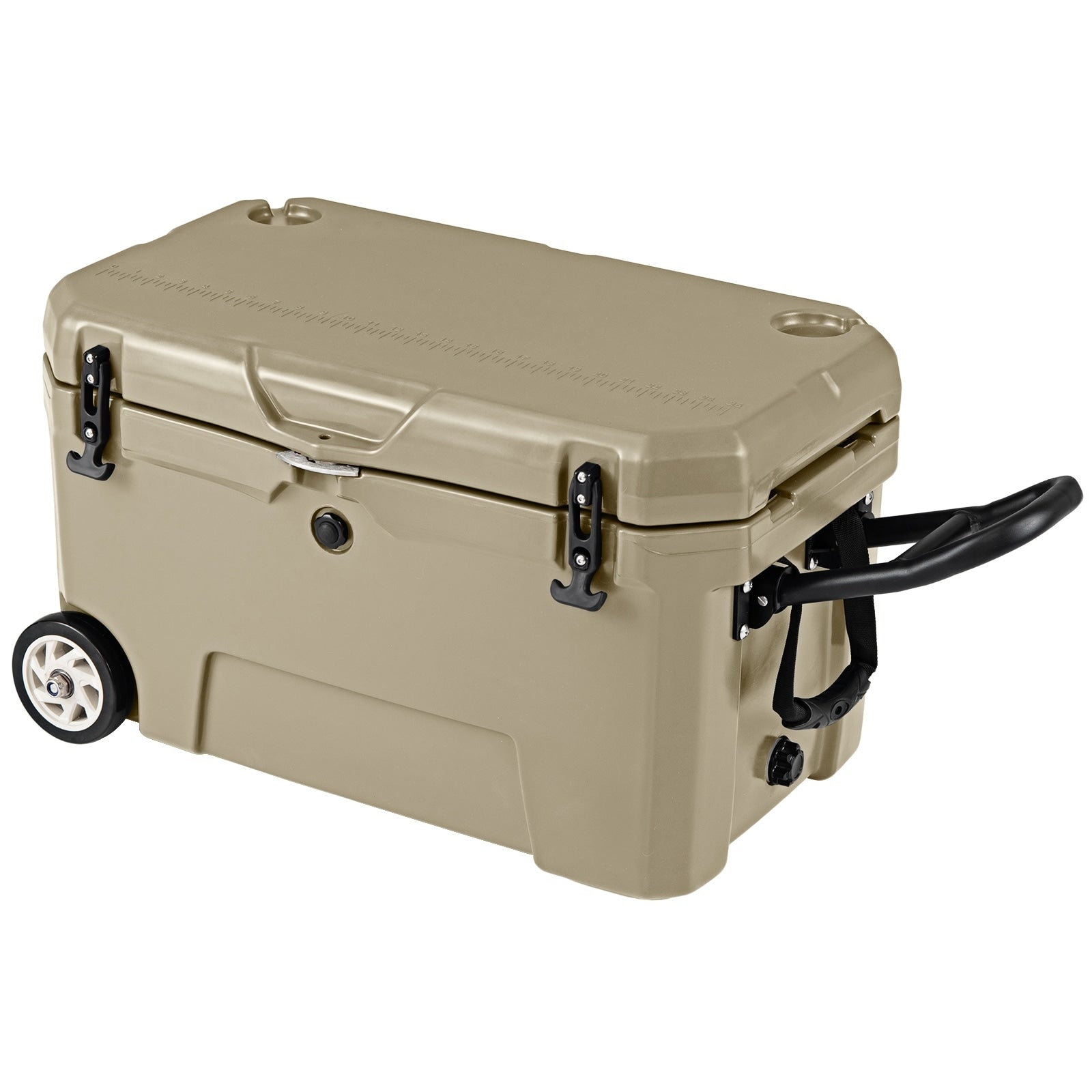 Gymax 52 Quart Portable Hard Cooler W 6 Day Ice Retention Pull Handle