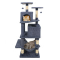 Gymax 57 Cat Tree For Indoor Cats W Dual Condos Hammock Sisal
