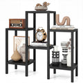 Gymax 6 Tier Plastic Modular Storage Shelves Open Display Utility