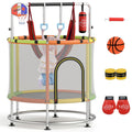 Gymax 6 In 1 Kids Trampoline Combo 55 Toddler Play Activity Center