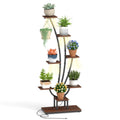 Gymax 62 Tall 8 Tier Corner Metal Plant Shelf For Multiple Plants