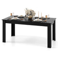 Gymax 63 Dining Table Rectangular Modern Kitchen Table For 6 People Coffee See Details