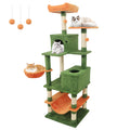Gymax 66 Tall Cat Tree W 2 Condos Sisal Scratching Posts Plush Perch