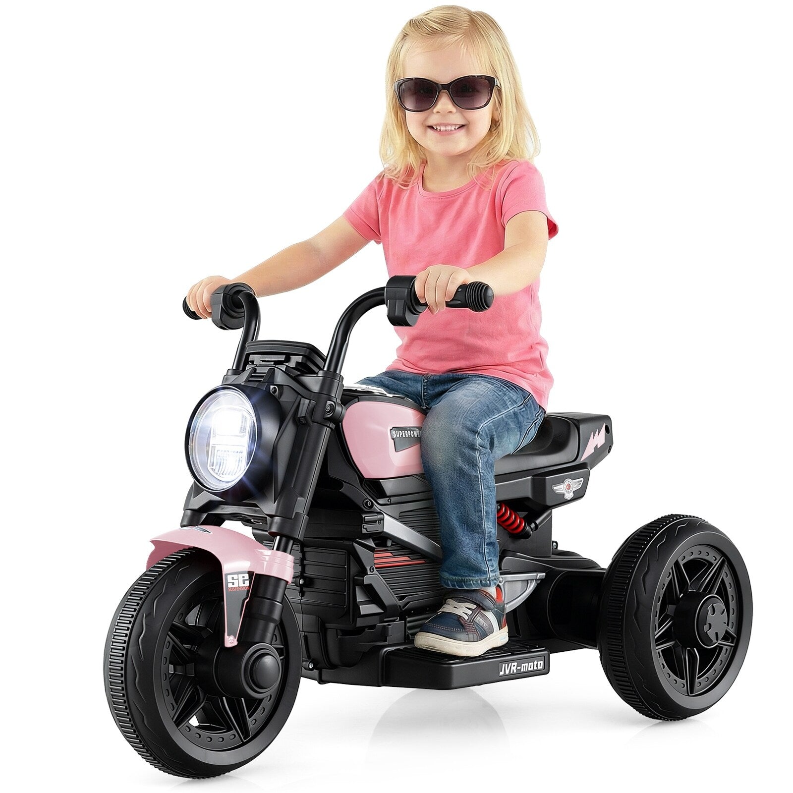 Gymax 6V Kids Motorcycle W Song Story Led Headlights Accelerator
