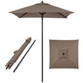 Gymax 7 Ft Patio Umbrella Market Umbrella W Push Button Opening 7 Ft
