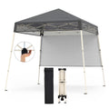 Gymax 7 X 7 Ft Pop Up Canopy Tentoutdoor Sun Shelter W 1 Push Center