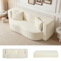 Gymax 75.5 Folding Sofa Bed W 2 Comfortable Pillows No Assembly