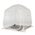 Gymax 7X7Ft Clear Bubble Pop Up Tent W Sealed Floor Bag Pvc Screen For