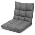 Gymax Adjustable 14 Position Floor Chair Folding Lazy Gaming Sofa