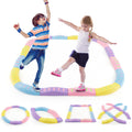 Gymax Balance Beams For Kids W Non Slip Textured Surface Bottom Pad Multicolor