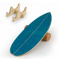 Gymax Balance Board Trainer Wooden Balancing Board W Cork Roller 31