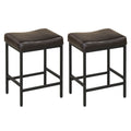 Gymax Bar Stools Set Of 2 Bar Chairs For Kitchen Island Backless