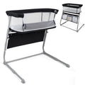 Gymax Bedside Crib W Mattress 5 Level Adjustable Height Protective