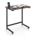 Gymax C Shaped End Table W Wheels Built In Phone Slot For Living Room