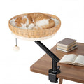 Gymax Cat Desk Bed For Indoor Cats W Removable Padded Cushion Hanging
