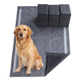 Gymax Charcoal Dog Pee Pads 35.5 X 24 6 Layer Leak Proof Pet Potty Black