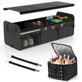 Gymax Collapsible Trunk Organizer W Removable Lid Insulated Leakproof Black