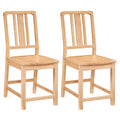 Gymax Dining Chairs Set Of 2 Rubber Wood Dining Room Chairs W