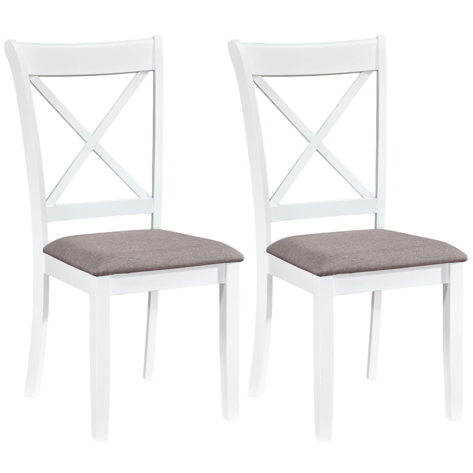 Gymax Dining Chairs Set Of 2 W Comfortable Backrest Padded Seat For
