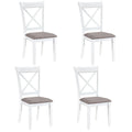 Gymax Dining Chairs Set Of 4 W Comfortable Backrest Padded Seat For