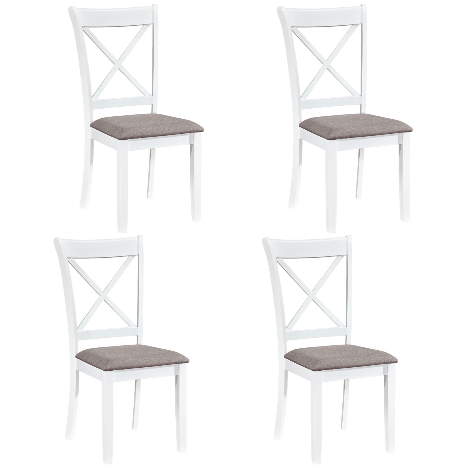 Gymax Dining Chairs Set Of 4 W Comfortable Backrest Padded Seat For