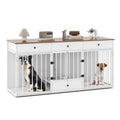 Gymax Dog Crate Furniture Indoor Modern Dog Kennel W Divider 3